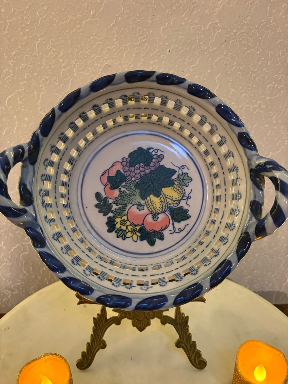 Vintage Ceramic Colander
